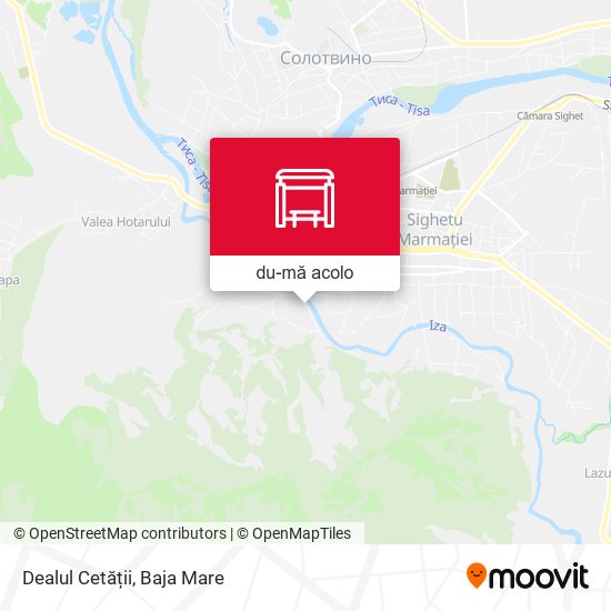 Hartă Dealul Cetății