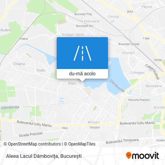 Hartă Aleea Lacul Dâmbovița