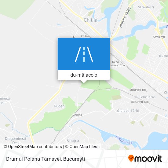 Hartă Drumul Poiana Târnavei