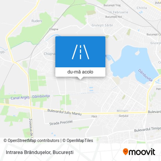 Hartă Intrarea Brândușelor