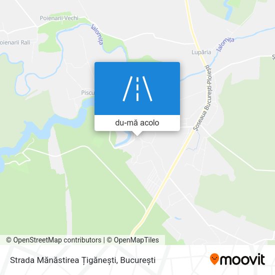 Hartă Strada Mănăstirea Țigănești