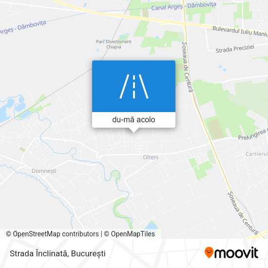 Hartă Strada Înclinată