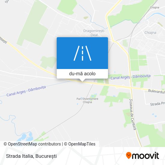 Hartă Strada Italia