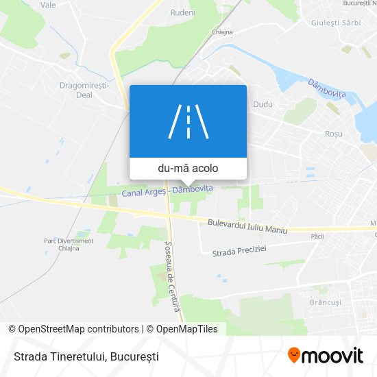 Hartă Strada Tineretului