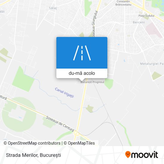 Hartă Strada Merilor