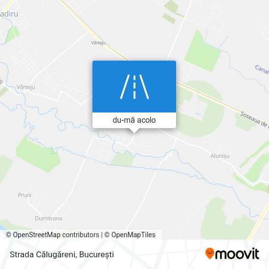Hartă Strada Călugăreni