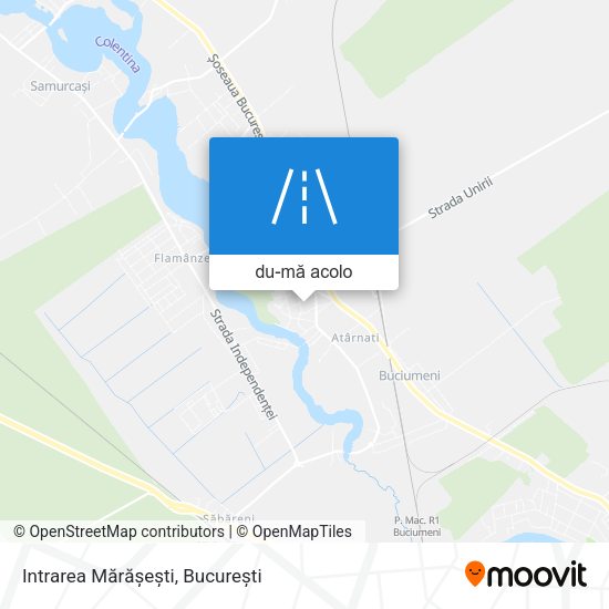 Hartă Intrarea Mărășești