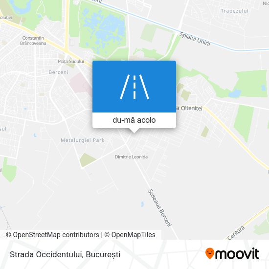 Hartă Strada Occidentului