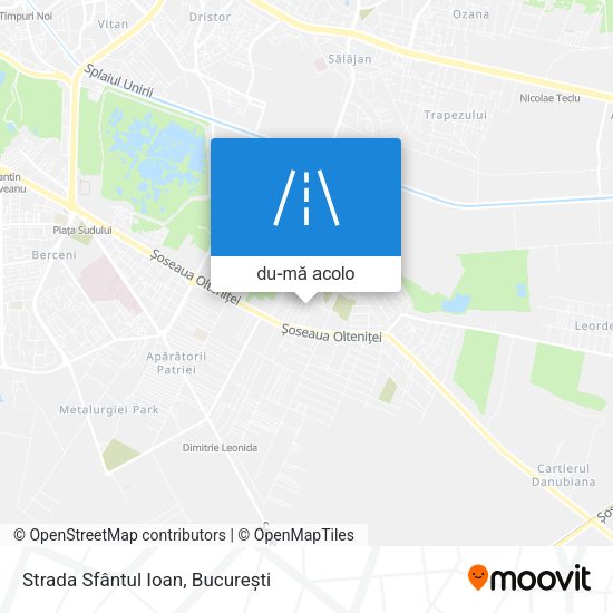 Hartă Strada Sfântul Ioan