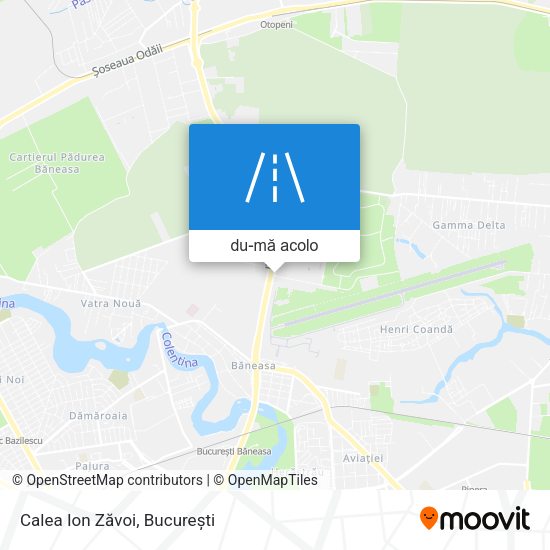 Hartă Calea Ion Zăvoi