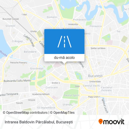 Hartă Intrarea Baldovin Pârcălabul
