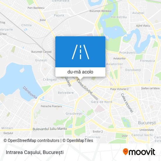 Hartă Intrarea Cașului