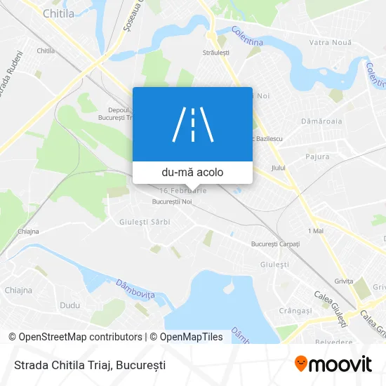 Hartă Strada Chitila Triaj