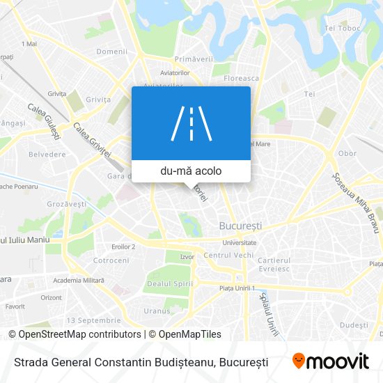 Hartă Strada General Constantin Budișteanu