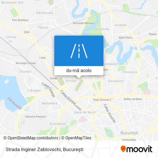Hartă Strada Inginer Zablovschi