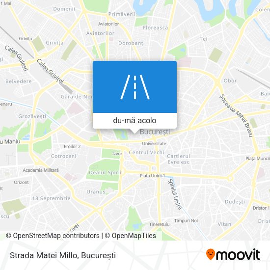 Hartă Strada Matei Millo