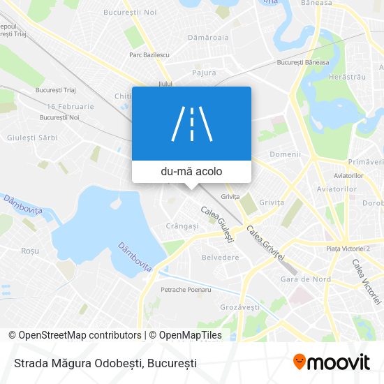 Hartă Strada Măgura Odobești