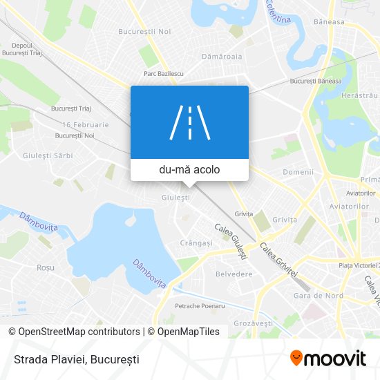 Hartă Strada Plaviei