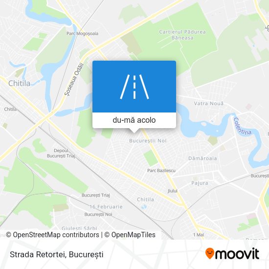 Hartă Strada Retortei
