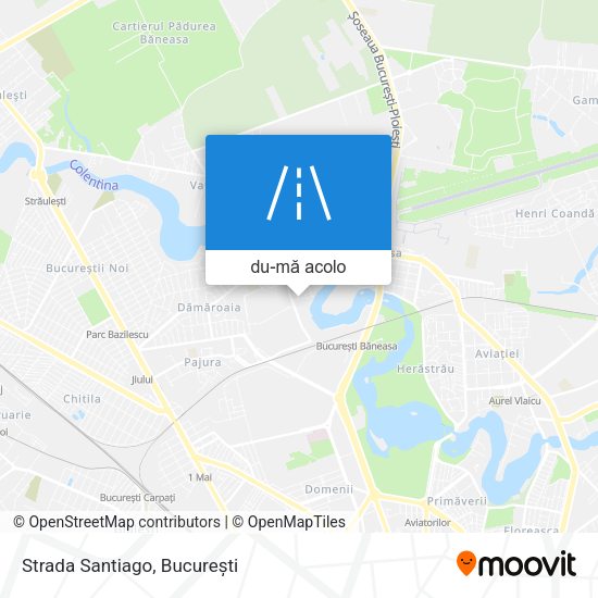 Hartă Strada Santiago