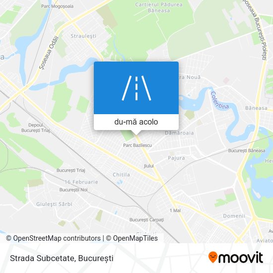 Hartă Strada Subcetate