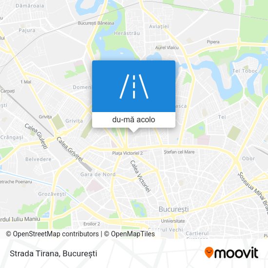 Hartă Strada Tirana
