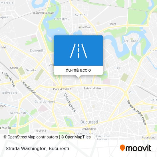 Hartă Strada Washington