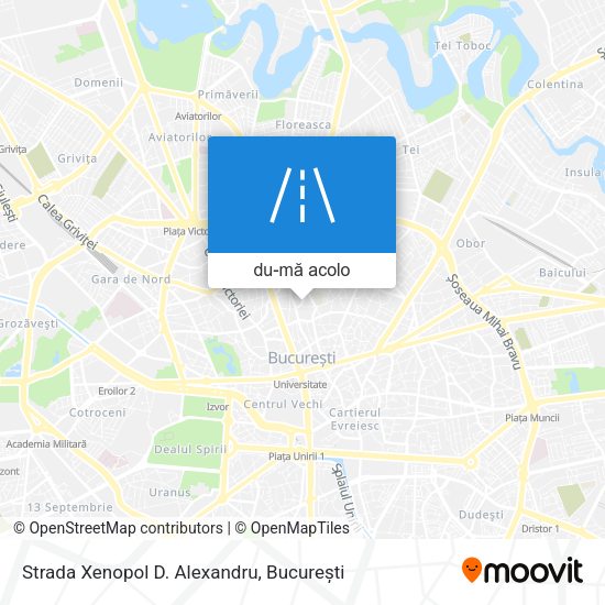Hartă Strada Xenopol D. Alexandru