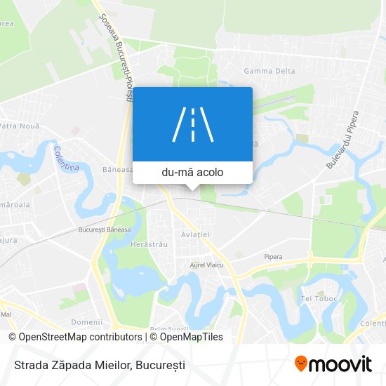 Hartă Strada Zăpada Mieilor