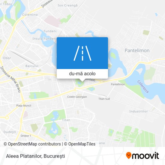 Hartă Aleea Platanilor