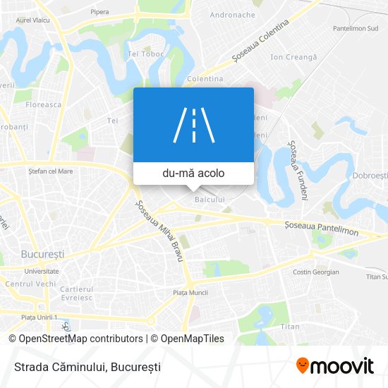 Hartă Strada Căminului