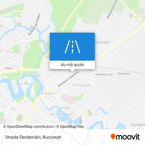 Hartă Strada Declamării