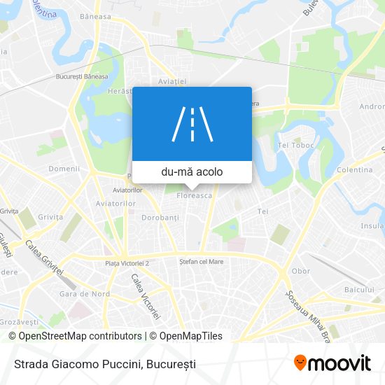 Hartă Strada Giacomo Puccini