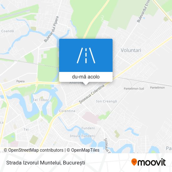 Hartă Strada Izvorul Muntelui