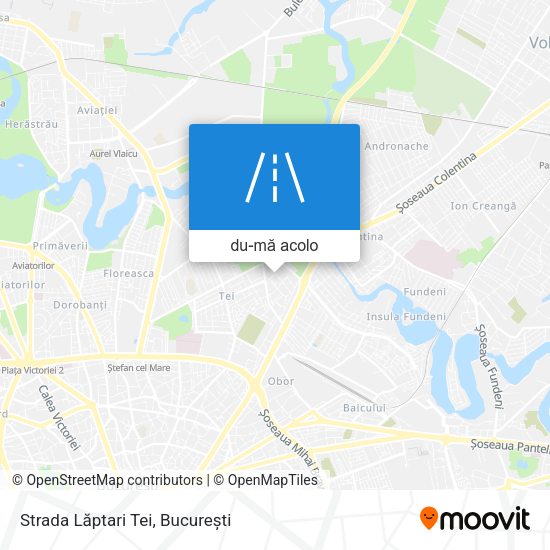 Hartă Strada Lăptari Tei