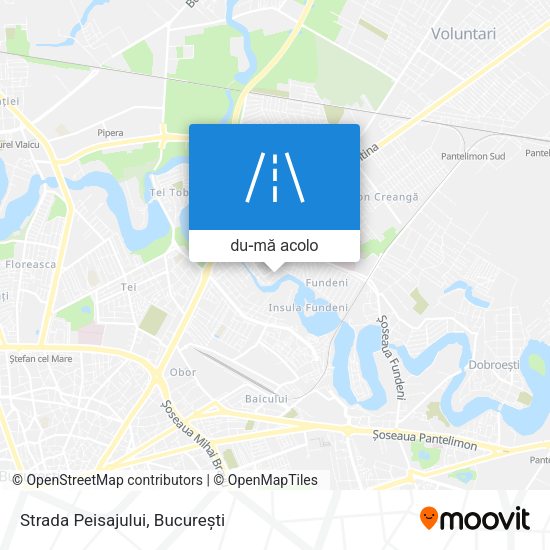 Hartă Strada Peisajului