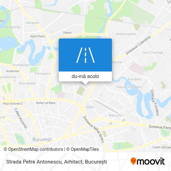Hartă Strada Petre Antonescu, Arhitect