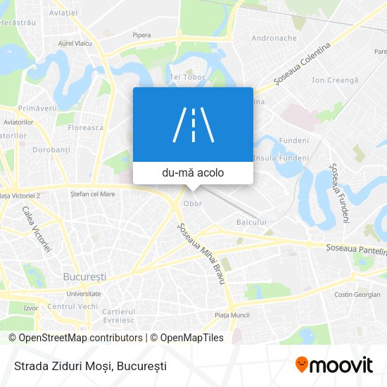 Hartă Strada Ziduri Moși