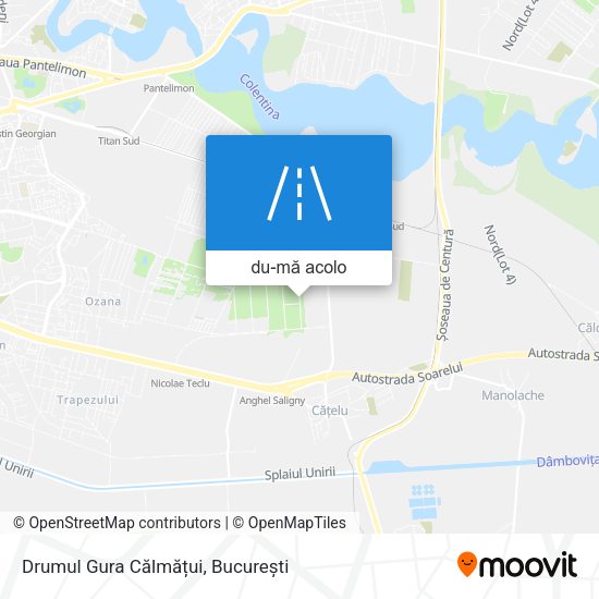 Hartă Drumul Gura Călmățui