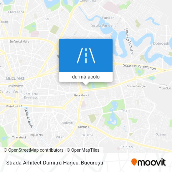 Hartă Strada Arhitect Dumitru Hârjeu
