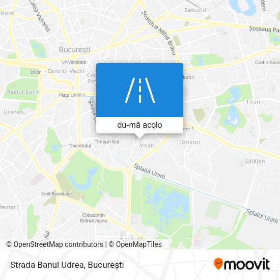 Hartă Strada Banul Udrea