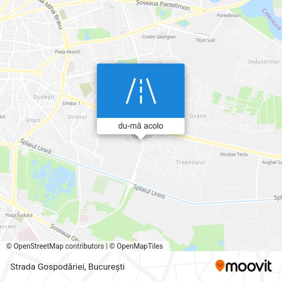 Hartă Strada Gospodăriei