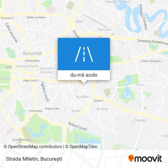 Hartă Strada Miletin