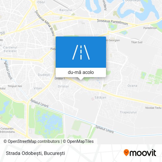 Hartă Strada Odobești