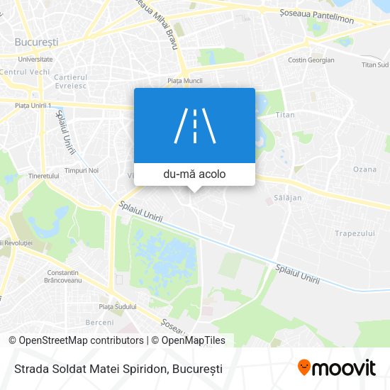 Hartă Strada Soldat Matei Spiridon