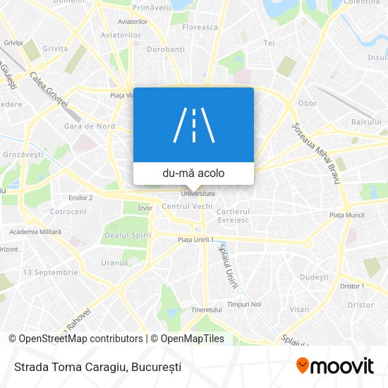 Hartă Strada Toma Caragiu