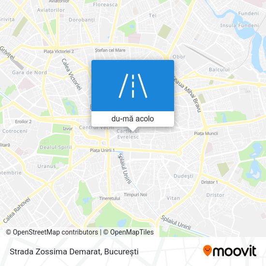 Hartă Strada Zossima Demarat