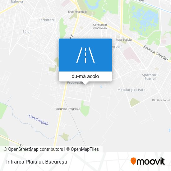 Hartă Intrarea Plaiului
