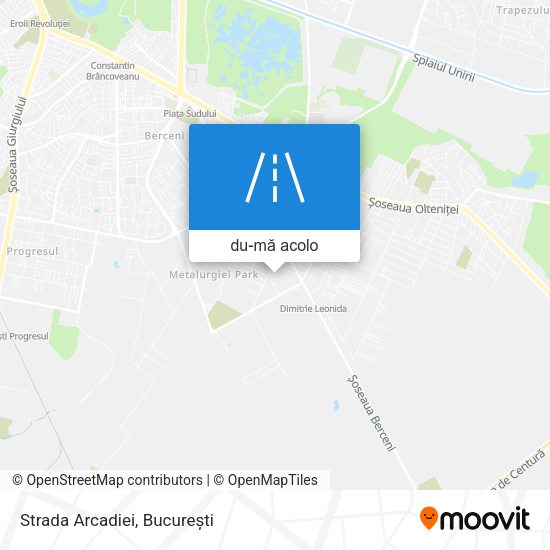 Hartă Strada Arcadiei