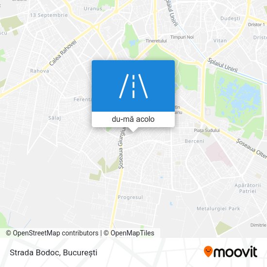 Hartă Strada Bodoc